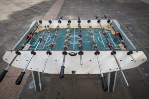 Table football on the Plaza de los Remedios in Buenavista del Norte, Tenerife, Canary Islands, Spain Table football on the Plaza de los Remedios in Buenavista del Norte, Tenerife, Canary Islands, Spain